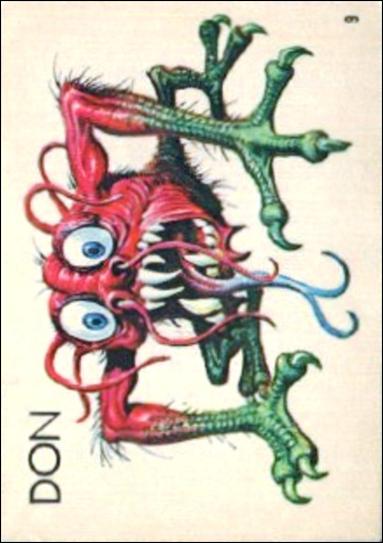 Ugly Stickers (1965) (Base Set) card 9 Don