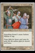 Magic the Gathering: 6th Edition (Base Set) card 3 Ardent Militia