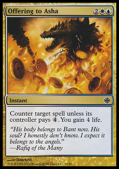 Magic The Gathering: Alara Reborn (Base Set) card 9 Offering to Asha