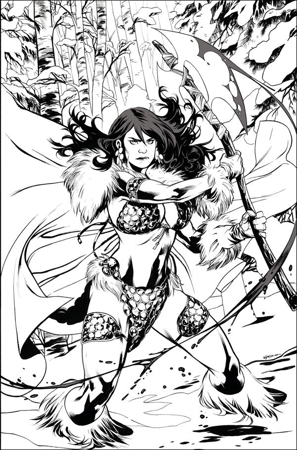 Red Sonja: Black White Red issue 1-Q Emanuela Lupacchino 1:11 B&W Virgin Cover