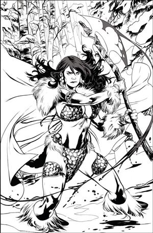 Red Sonja: Black White Red issue 1-Q Emanuela Lupacchino 1:11 B&W Virgin Cover