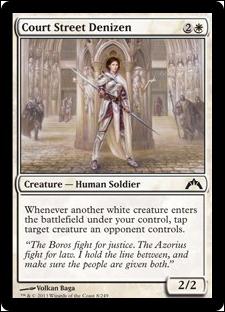 Magic the Gathering: Gatecrash (Base Set) card 8 Court Street Denizen