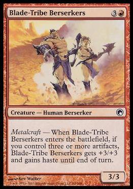 Magic the Gathering: Scars of Mirrodin (Base Set) card 84 Blade-Tribe Berserkers