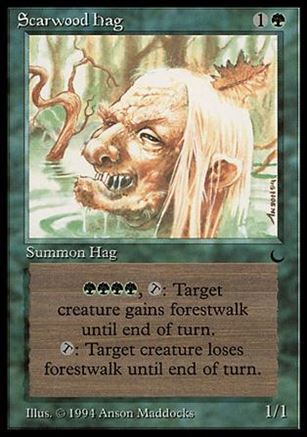 Magic the Gathering: The Dark (Base Set) card 86 Scarwood Hag