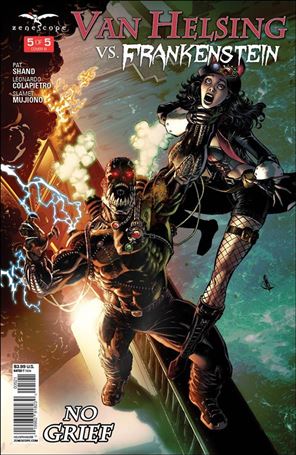 Van Helsing vs Frankenstein issue 5-B Jason Metcalf Cover