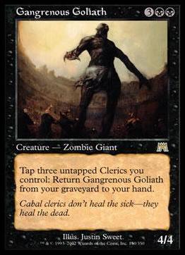 Magic the Gathering: Onslaught (Base Set) card 150 Gangrenous Goliath