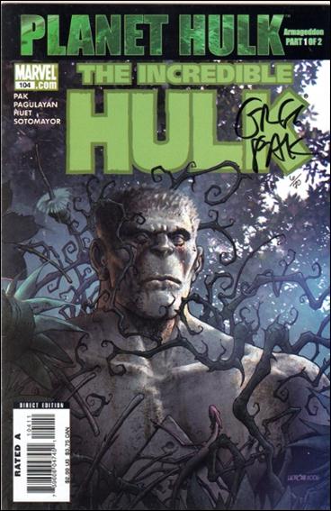 Incredible Hulk (2000)  issue 104-B DF (Signed by Greg Pak) 1/70