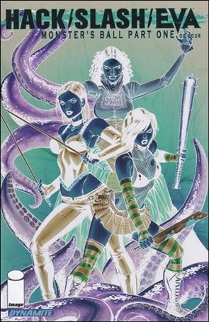 Hack/Slash/Eva: Monster's Ball issue 1-C 1:15 Negative Cover