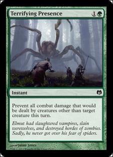 Magic the Gathering: Duel Decks: Heroes vs. Monsters (Base Set) card 65 Terrifying Presence