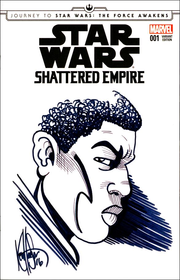 Journey to Star Wars: The Force Awakens - Shattered Empire issue 1-T DF Ken Haeser Remarked & Signed Cover