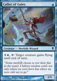 Magic The Gathering: Zendikar (Base Set) card 43 Caller of Gales