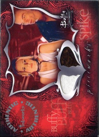Buffy the Vampire Slayer: Connections (Pieceworks Dual Costume Subset) card PWC1 Sarah Michelle Gellar and James Marsters Outfits