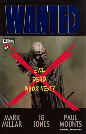 Wanted (2003) issue 6-H DF Mister Rictus Eliminated Blue Foil Cover 1/999