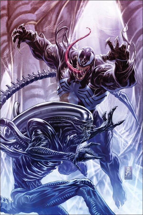 Aliens vs. Avengers issue 1-G Mark Brooks Virgin 1:100 Cover