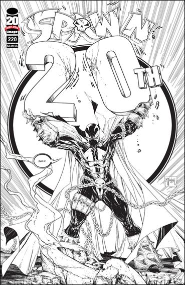 Spawn issue 220-F Todd McFarlane "Spawn" B&W 1:75 Cover