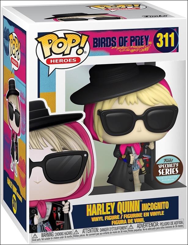 POP! Heroes figure 311 Harley Quinn Incognito Funko Specialty Series