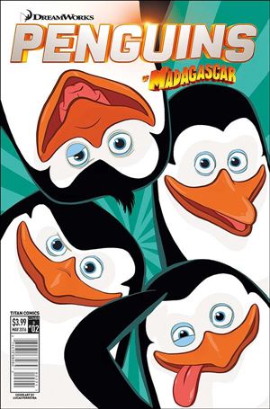 Penguins of Madagascar (2016) issue 2-B Lucas Ferreyra Cover