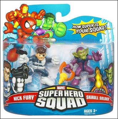 Marvel Super Hero Squad figure 41 Nick Fury and Skrull Soldier
