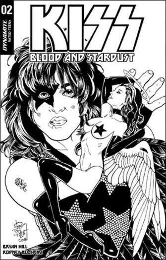 Kiss: Blood and Stardust issue 2-J Jim Balent Jetpack/Forbidden Comics B&W Cover
