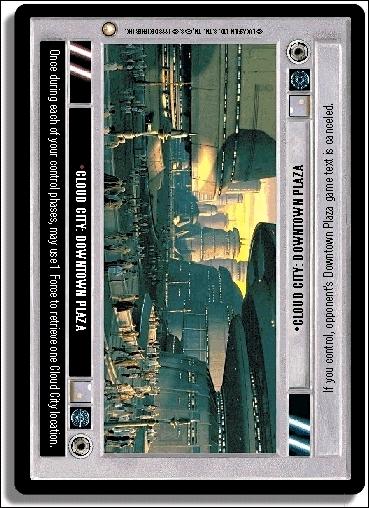 Star Wars: Special Edition Limited (Base Set) card 108 Cloud City: Downtown Plaza