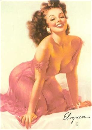 Elvgren's Calendar Pinups (Base Set) card 63 Mimi