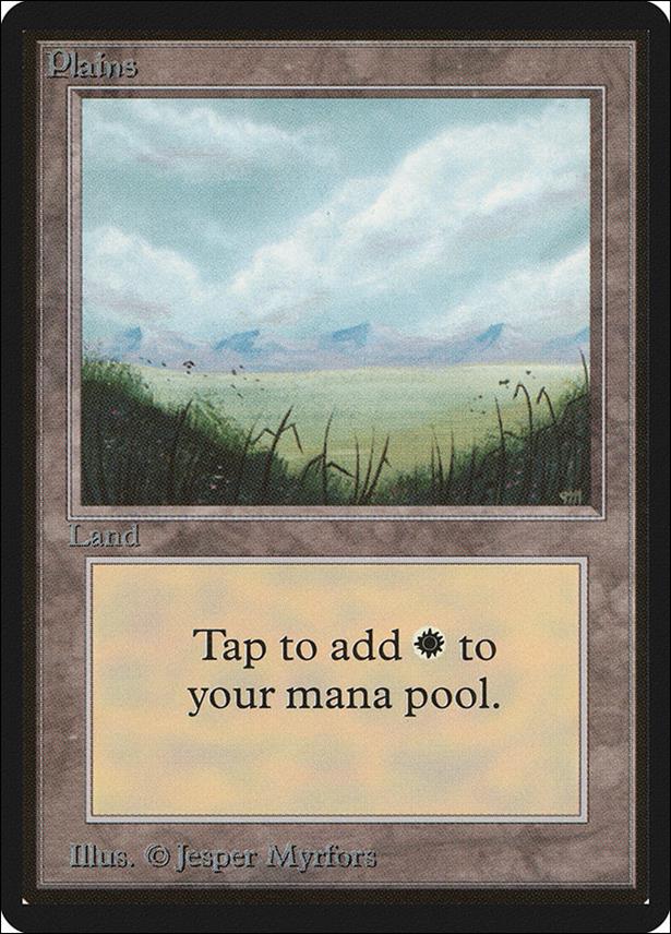 Magic the Gathering: Limited Edition Beta (Base Set) card 288 Plains