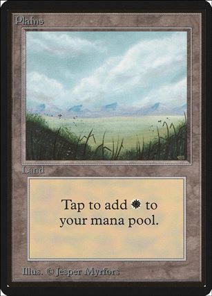Magic the Gathering: Limited Edition Beta (Base Set) card 288 Plains