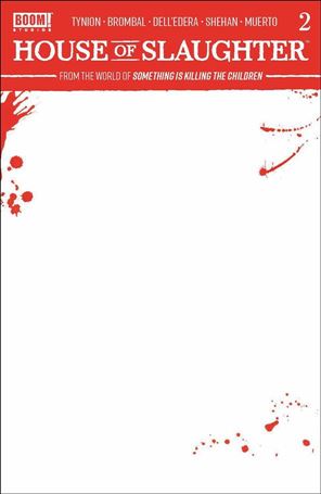 House of Slaughter issue 2-C Bloody Blank Cover