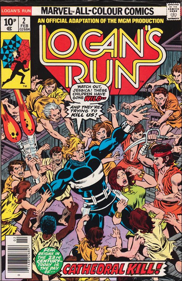 Logan's Run (1977) issue 2-B UK Price Cover