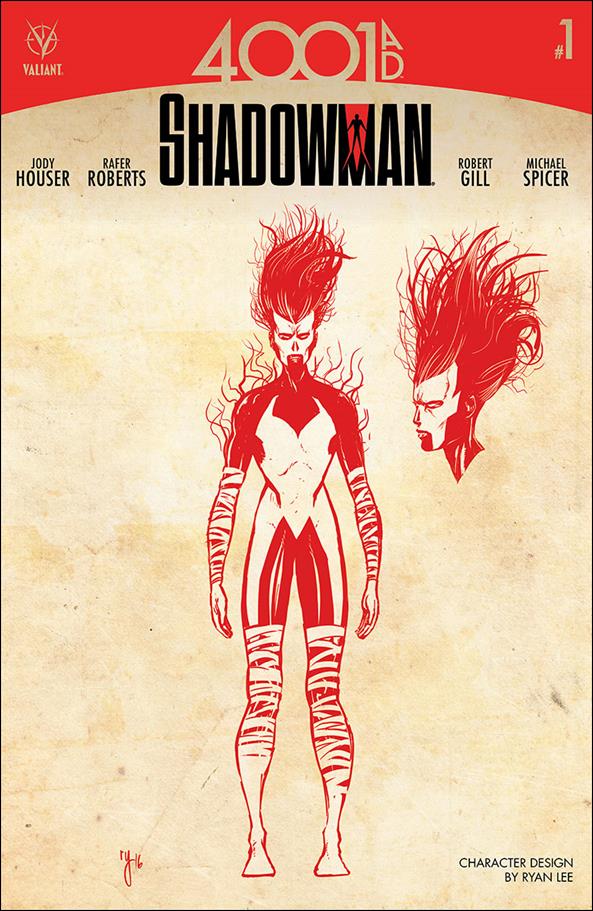 4001 A.D.: Shadowman issue 1-C Ryan Lee 1:10 Character Design Cover