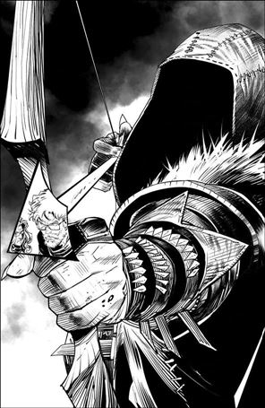 Once & Future issue 25-B Dan Mora 1:10 Black & White Virgin Cover