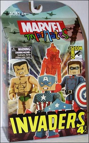 Marvel Minimates (Box Sets) figure 7 Invaders 4-Pack 1/5000 (SDCC Exclusive)