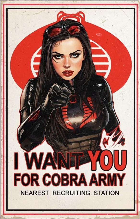 G.I. Joe: A Real American Hero (2023) issue 317-E Retailer Exclusive Cedric Poulat Foil Virgin Cover