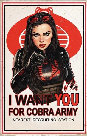 G.I. Joe: A Real American Hero (2023) issue 317-E Retailer Exclusive Cedric Poulat Foil Virgin Cover