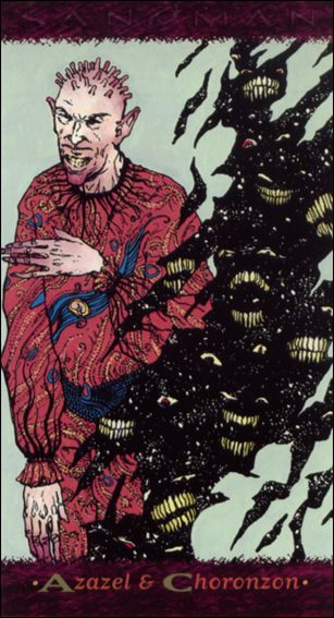 Sandman Trading Cards (Base Set) card 69 Azazel & Choronzon