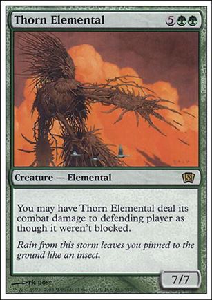 Magic the Gathering: 8th Edition (Base Set) card 283 Thorn Elemental