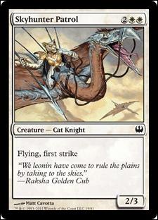 Magic the Gathering: Duel Decks: Knights vs. Dragons (Base Set) card 19 Skyhunter Patrol