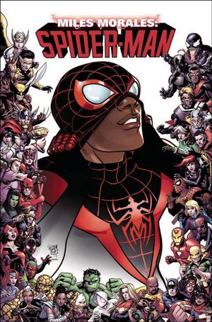 Miles Morales: Spider-Man (2018) issue 9-B Pasqual Ferry Marvel 80th Ann. Frame Cover
