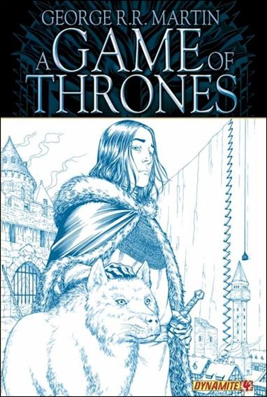George R.R. Martin's A Game of Thrones issue 4-D Mike Miller Ice Blue NECRA Cover  1/1000