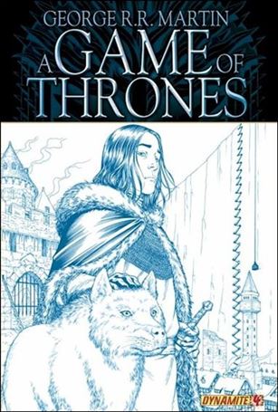 George R.R. Martin's A Game of Thrones issue 4-D Mike Miller Ice Blue NECRA Cover  1/1000