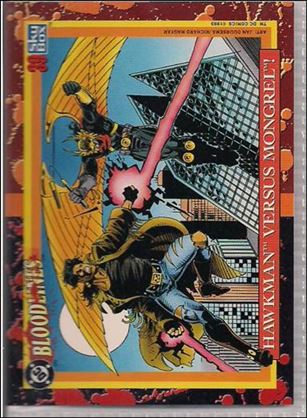 DC Bloodlines (Base Set) card 39 Hawkman Versus Mongrel!