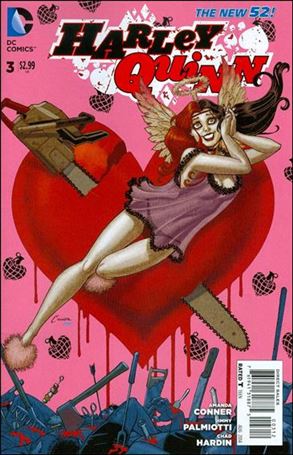 Harley Quinn (2014) issue 3-C Amanda Conner Pink Background Cover (2nd Printing)