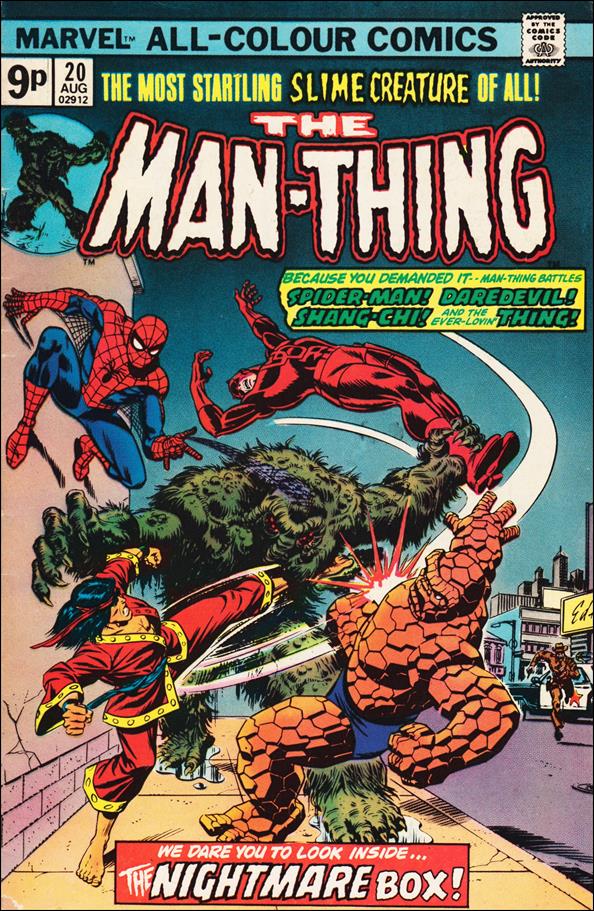 Man-Thing (1974) issue 20-B UK Price Cover