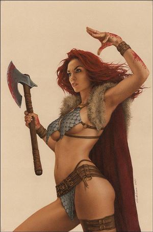 Invincible Red Sonja issue 6-T Celina Virgin Cover