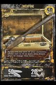 Resident Evil (Base Set) card WE-015 Bolt-Action Rifle (Rifle)