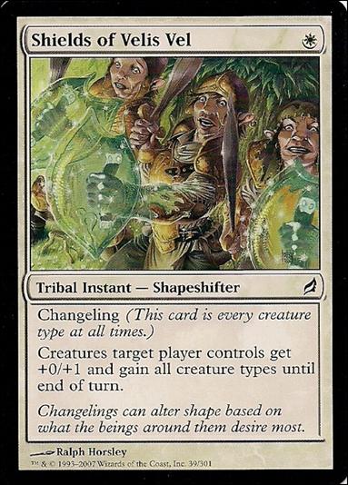 Magic the Gathering: Lorwyn (Base Set) card 39 Shields of Velis Vel