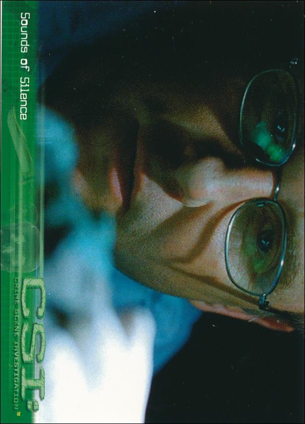 CSI: Crime Scene Investigation - Series One (Base Set) card 20 Sounds of Silence