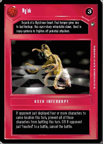 Star Wars: A New Hope Limited (Base Set) card 57 Ng'ok