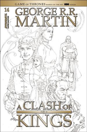 George R. R. Martin's A Clash of Kings (2020) issue 14-D Mel Rubi 1:20 Black & White Cover