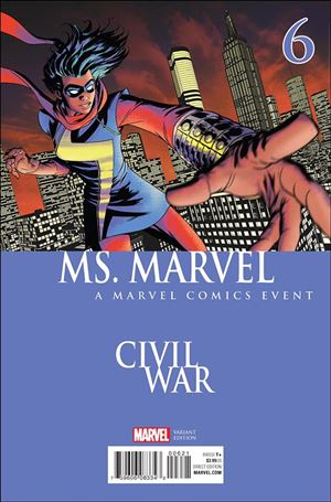 Ms. Marvel (2016) issue 6-B Mike McKone Civil War Cover